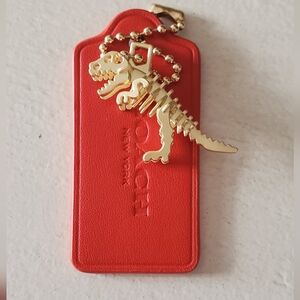 *72 HOUR SALE* Coach Red Replacement Hangtag With Alloy Steel UB Rexy Charm💕